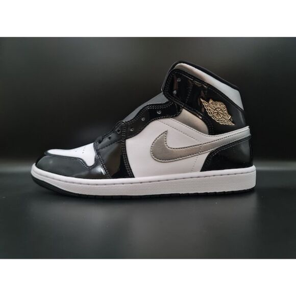 Jordan 1 Mid SE. Black White Metallic Silver Metallic Gold. SIZE 11 - HV0789-010 main image 4
